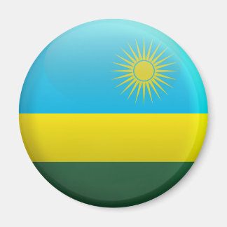 Rwandas flagga magnet