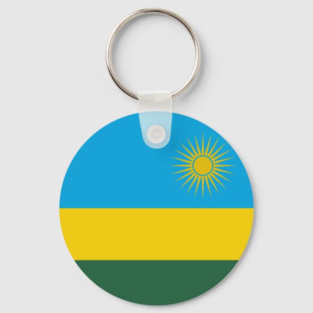 Rwandas flagga nyckelring (Framsida)