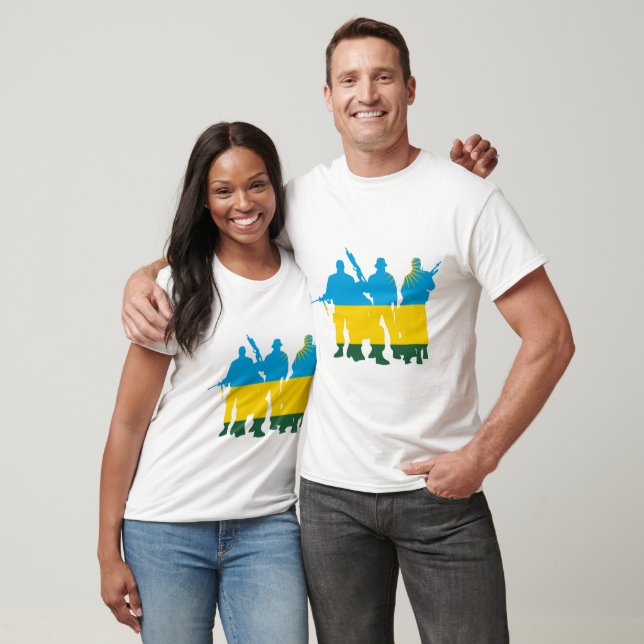 Rwandas militära enheter t shirt (Unisex)