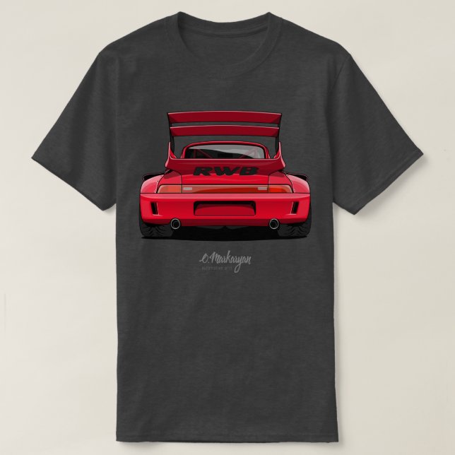 RWB 911 röd T Shirt (Design framsida)
