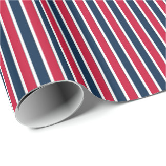 RWB, Baseball Coord. Rand 1-GIFT WRAPPING PAPPER Presentpapper