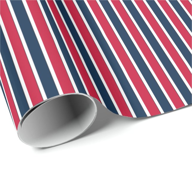 RWB, Baseball Coord. Rand 1-GIFT WRAPPING PAPPER Presentpapper (Rullad Hörn)