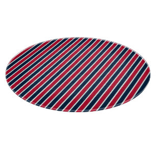 RWB Baseball Coord Rand 1-ROUND CUTTING BOARD