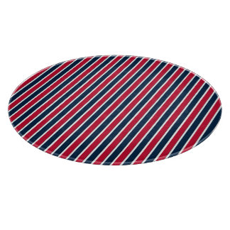 RWB Baseball Coord Rand 1-ROUND CUTTING BOARD