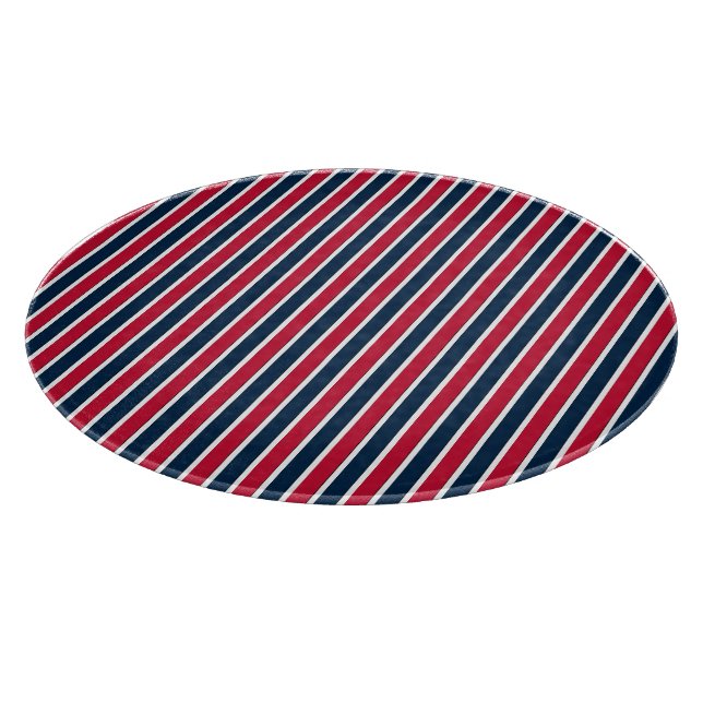 RWB Baseball Coord Rand 1-ROUND CUTTING BOARD (Hörn)