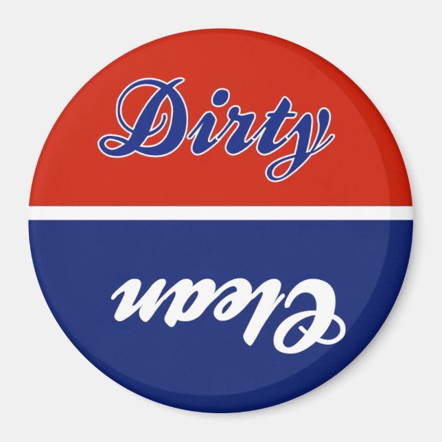 RWB Dirty Clean Dishwasher Magnet (Framsidan)