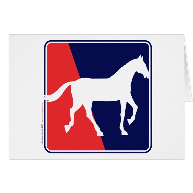 RWB-Horse Hälsningskort (Framsidan Horizontal)