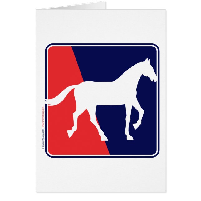 RWB-Horse Hälsningskort (Framsidan)