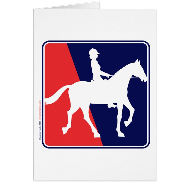 RWB-HORSE-RIDER HÄLSNINGSKORT (Framsidan)
