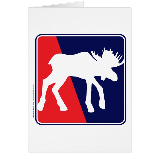 RWB-moose Hälsningskort (Framsidan)