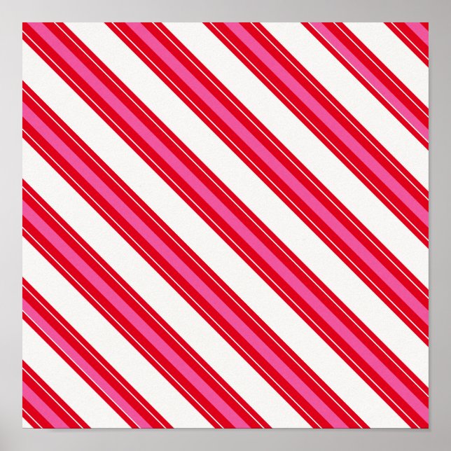 RWCCS RED WHITE CANDYCANE RAND BAKGRUND PATT POSTER (Framsidan)