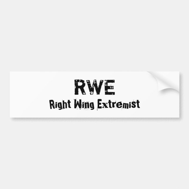 RWE right wingextremist Bildekal (Framsidan)