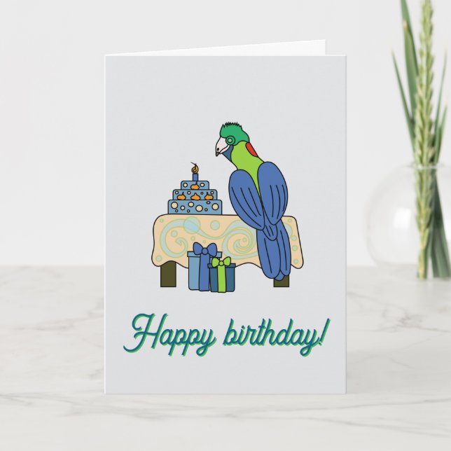 Rwenzori turaco Birthday  Kort (Framsida)