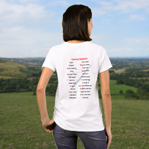 Rwing Alphabet A till Z T Shirt