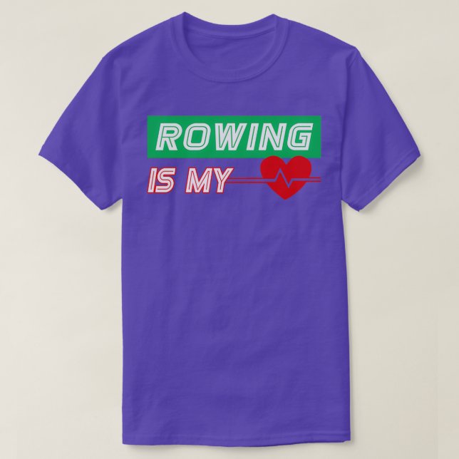 Rwing är min hjärtslag Ljuny jul Va T Shirt (Design framsida)