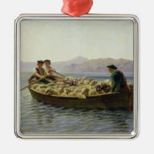 Rwing-Boat, 1863 Julgransprydnad Metall