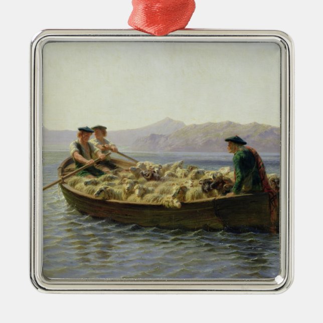 Rwing-Boat, 1863 Julgransprydnad Metall (Framsidan)