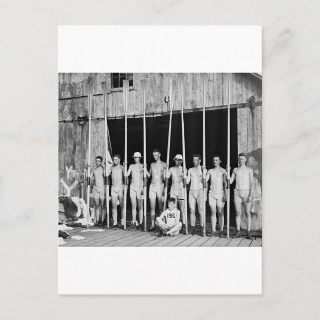 Rwing Crew, 1916 Vykort (Framsida)