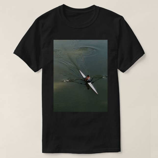 Rwing Kayaking på floden T Shirt (Design framsida)