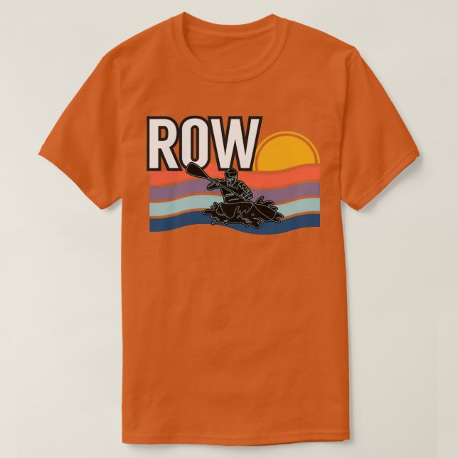 Rwing Paddling Älskare Boat Rower Squad Team Kayak T Shirt (Design framsida)
