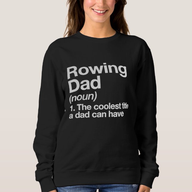Rwing Pappa Definition Funny Sports T Shirt (Framsida)