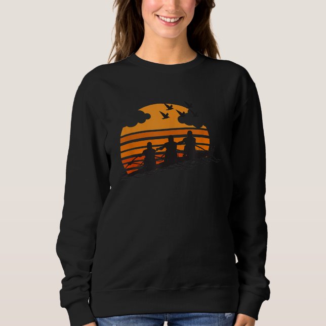 Rwing Team Sunset Sjö Cute Crew Sport Gift 2 T Shirt (Framsida)