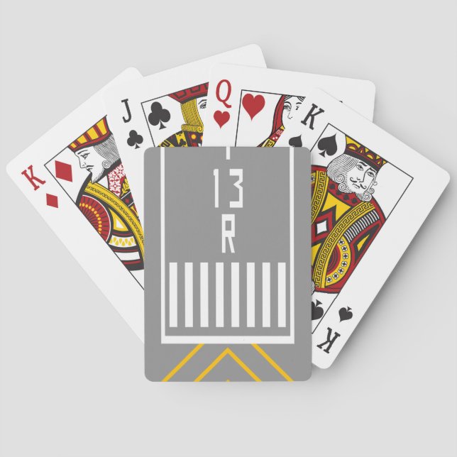 RWY-tröskel 13R Casinokort (Baksidan)