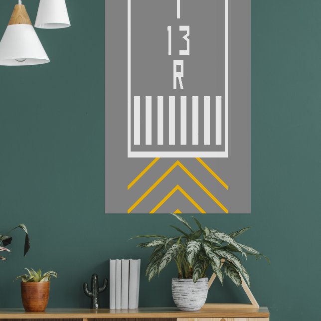 RWY-tröskel 13R Poster (Vardagsrum 1)