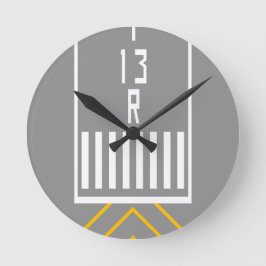 RWY-tröskel 13R Rund Klocka