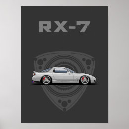 RX7 FD rotary JDM-bil Poster
