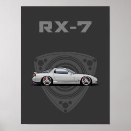 RX7 FD rotary JDM-bil Poster