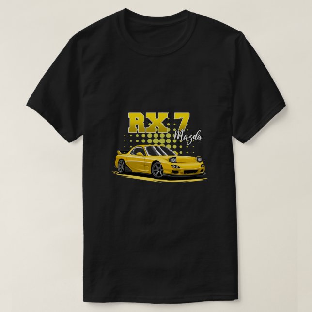 Rx7 Gult Essential T-Shirt (Design framsida)