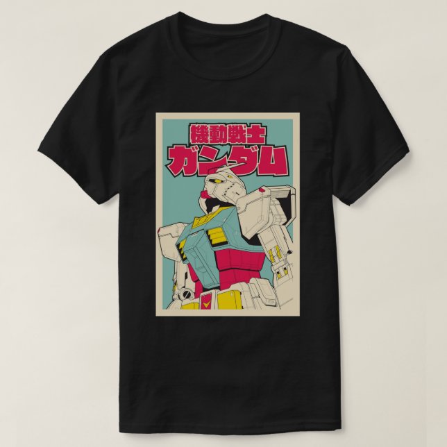 RX-78-2 Gundam-fotoutskrift T Shirt (Design framsida)