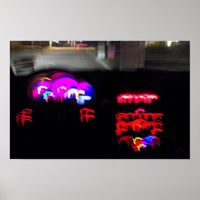 RX-8 på natten Poster (Framsidan)