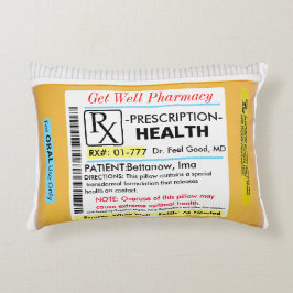RX för Health Get well Pillow Prydnadskudde