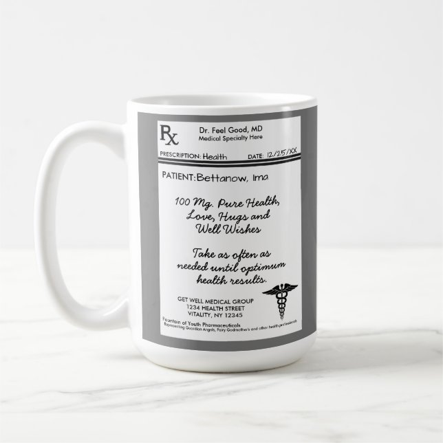 RX-förskrivningsinspirationsknapp Kaffemugg (Vänster)