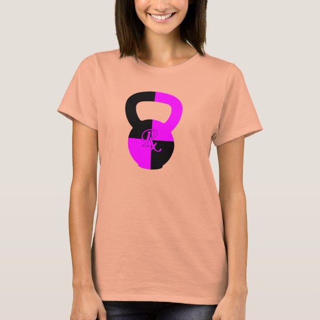 RX Kettlebell- Dam Contrast Burnout T Tröja (Framsida)