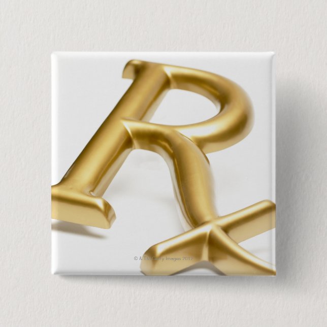 Rx - läkemedelsskylt knapp (Framsida)