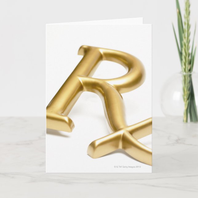 Rx - läkemedelsskylt kort (Framsida)