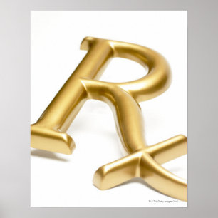 Rx - läkemedelsskylt poster