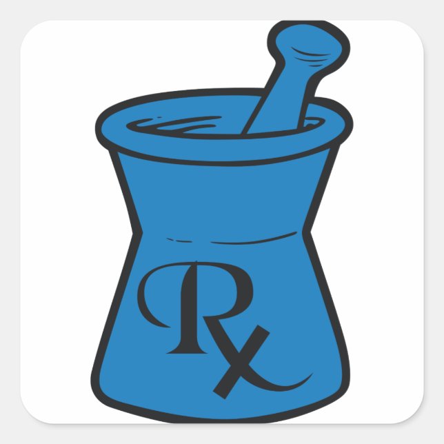 RX-Logotyp Fyrkantigt Klistermärke (Framsida)