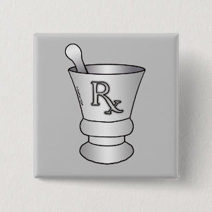 RX Mortar Pestle-kvadratstift Knapp
