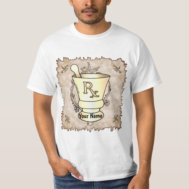 RX Mortar Pestle T Shirt (Framsida)