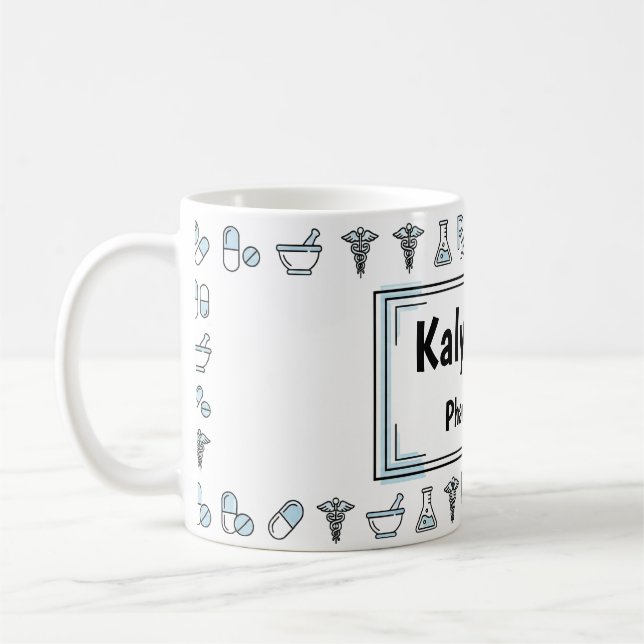 RX Style Personalized Pharmacist Mug Kaffemugg (Vänster)