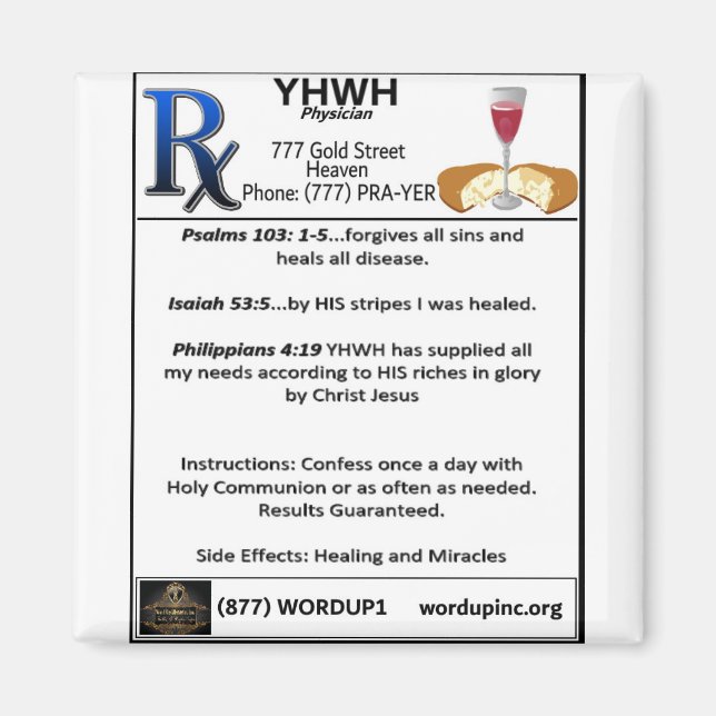 Rx-YHWH Magnet (Framsidan)
