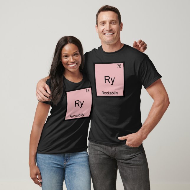 Ry - Rockabilly Rolig Kemiskt Element Symbol T-shi Tröja (Unisex)