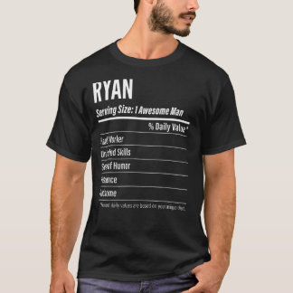 Ryan betjänar Storleka kalorier för näringsvärdese T Shirt