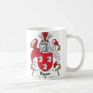 Ryan familjvapensköld kaffemugg