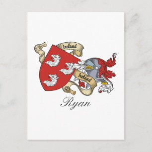 Ryan Family Crest Vykort
