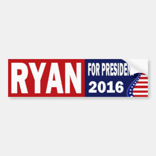 Ryan för presidenten 2016 bildekal